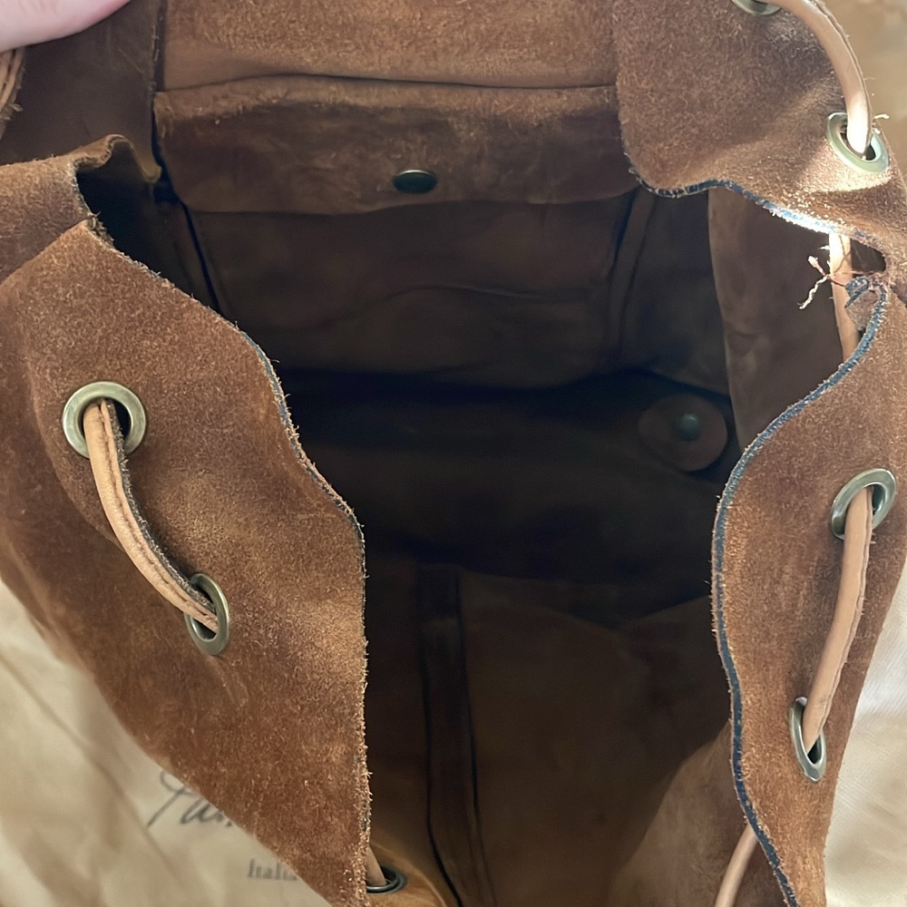 Patricia Nash brown suede Backpack - Picture 3 of 3